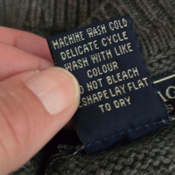 American Eagle Gray Retro Stripe Cardigan M Heritage Y2K Academia Preppy - Picture 7 of 7